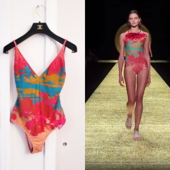 Anthropologie Other - SALINAS x Barneys RUNWAY Tropical One Piece Medium